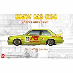 Сборная модель гоночная серия BMW M3 E30 Group A 1991 Auto Tech NUNU 24014
