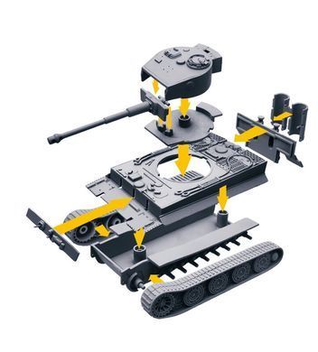 1:72 World of Tanks Pzkpfw.VI Tiger I Plastic Model Kit Italeri 34103