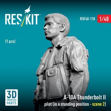 Фігура 1:48 пілот A-10A Thunderbolt II (у положенні стоячи - сцена 2) (1 шт.) Reskit RSF48-0118