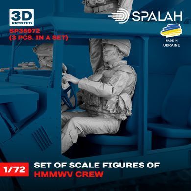 Набір фігур 1:72 екіпаж HMMWV (3 шт.) SPALAH 36972