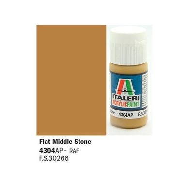 Акриловая краска средний камень матовая Flat Middle Stone 20ml Italeri 4304