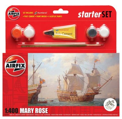 Prefab model 1/400 sailing ship ship Mary Rose Starter kit Airfix A55114A
