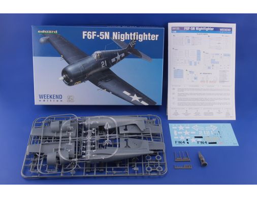 Збірна модель 1/48 літак F6F-5N Nightfighter Weekend Edition Eduard 84133