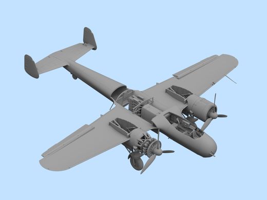 Сборная модель 1/72 самолет Do 17Z-7, Немецкий ночной истребитель 2 Мировой войны ICM 72307