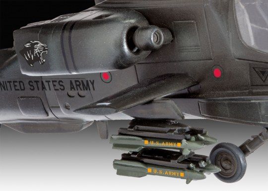 Сборная модель 1/100 вертолета AH-64A Apache Revell 04985