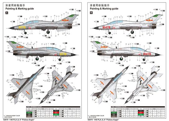 Сборная модель 1/48 учебно-тренировочный самолет China Coach-9 "Shanying" Trumpeter 02879