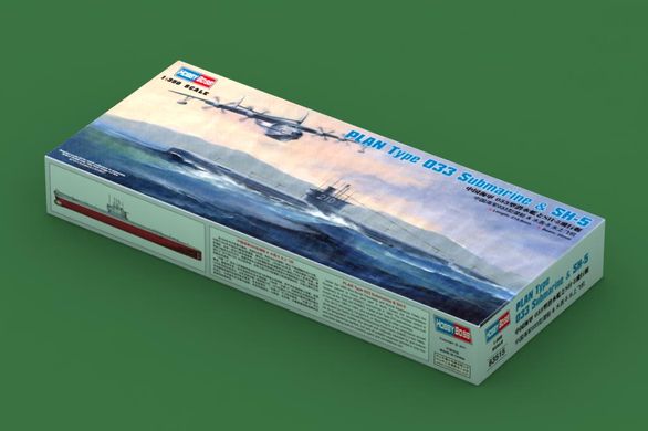 Збірна модель 1/350 підводний човен типу 033 ВМС Китаю та гідролітак Shuihong-5 HobbyBoss 83515