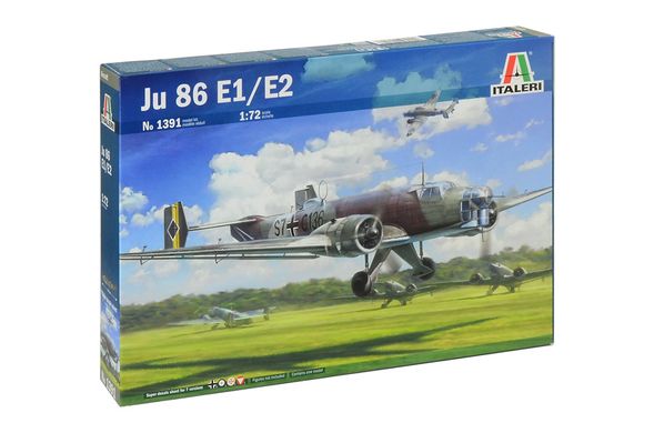 Assembled model 1/72 airplane JU 86 E1 / E2 Italeri 1391