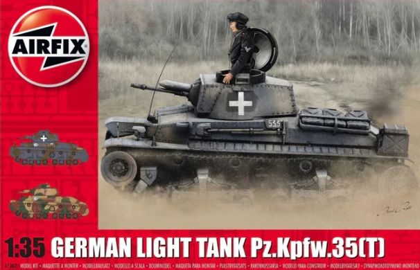 Збірна модель 1/35 танк German Light Tank Pz.Kpfw.35(t) Airfix A1362