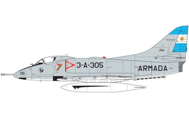 Збірна модель 1/72 літак Douglas A-4B/Q Skyhawk Airfix A03029A
