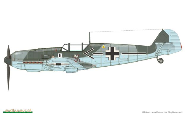 Збірна модель 1/48 літак Bf 109E-3 ProfiPack Eduard 8262