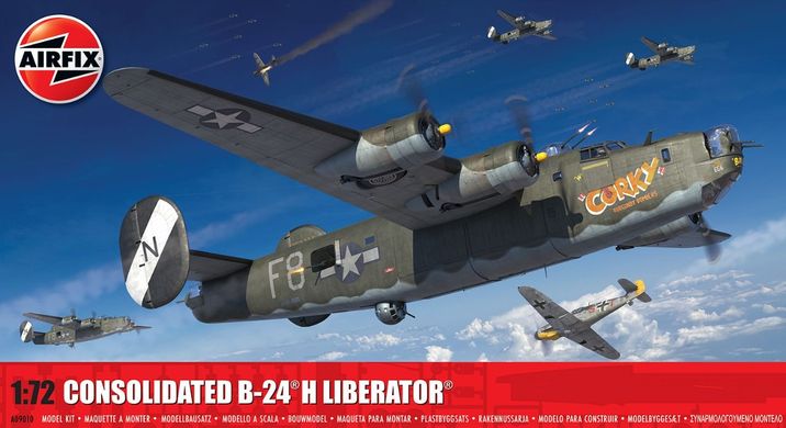 Сборная модель 1/72 самолет Consolidated B-24H Liberator Airfix A09010