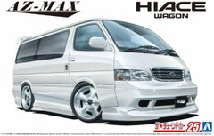 Сборная модель 1/24 автомобиль AZ-Max KZH100 Hiace Wagon '99 Aoshima 06215