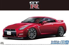 Сборная модель 1/24 автомобиль Nissan R35 GT-R Pure Edition '14 Aoshima 05857