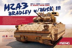 Prefab model 1/35 armored personnel carrier M2A3 Bradley w/BUSK III Meng Model SS-004