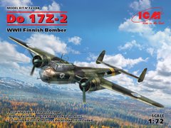 Сборная модель 1/72 самолет Do 17Z-2, Бомбардировщик ВВС Финляндии 2 Мировой войны ICM 72308