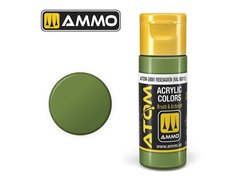 Acrylic paint ATOM Resedagrün RAL 6011 Ammo Mig 20081