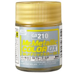 Нитро краска металлик GX Blue Gold (18ml) Mr.Hobby GX210