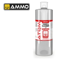 Розчинник та очисник з сповільнювачем ATOM Thinner and Cleaner with Retarder (400 мл) Ammo Mig 20521