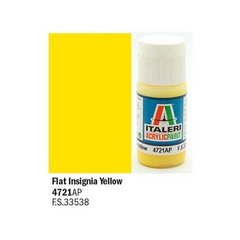 Акрилова фарба яскраво жовтий Insigna Yellow 20ml Italeri 4721
