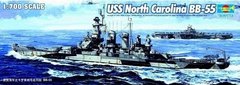Збірна модель 1/700 USS North Carolina BB-55 Trumpeter 05734