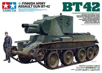 Збірна модель 1/35 штурмове знаряддя фінської армії БТ-42 Tamiya 35318