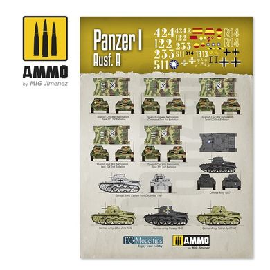 Декалі 1/16 Panzer I Ausf. A Decals Ammo Mig 8060, В наявності