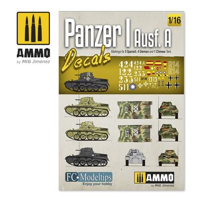 Decals 1/16 Panzer I Ausf. A Decals Ammo Mig 8060, In stock