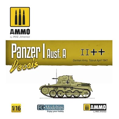 Decals 1/16 Panzer I Ausf. A Decals Ammo Mig 8060, In stock