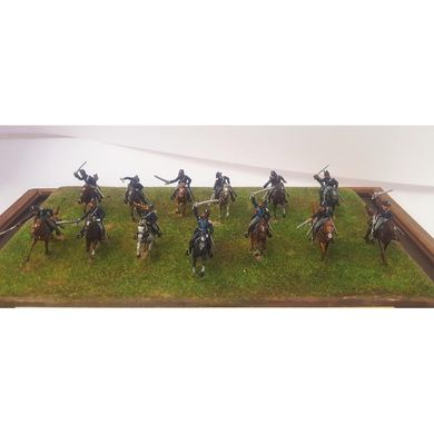 Збірна модель 1/72 фігури Італійська кавалерія карабінерів 1848 Waterloo AP005