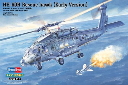 Collected model 1/72 helicopter HH-60H Rescue hawk (Early Version) Hobby Boss 87234