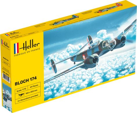 Prefab model 1/72 Bloch 174 Heller 80312 bomber-reconnaissance aircraft