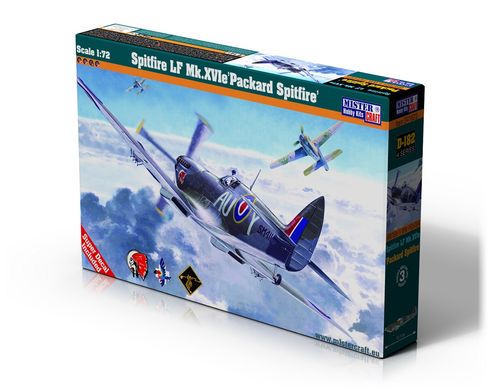 Збірна модель 1/72 гвинтовий літак Spitfire LF Mk.XVIe Packard Spitfire MisterCraft D182