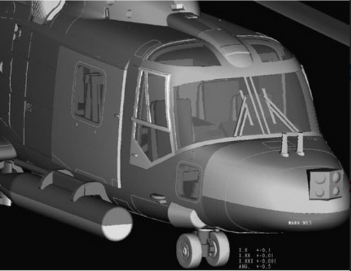Assembled model HobbyBoss 1/72 Royal Navy Westland Lynx HAS.3 HOB87237