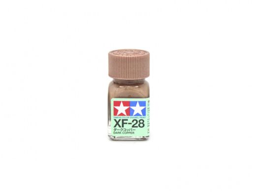 Эмалевая краска XF28 Темная Медь металлик (Dark Copper metallic) Tamiya 80328