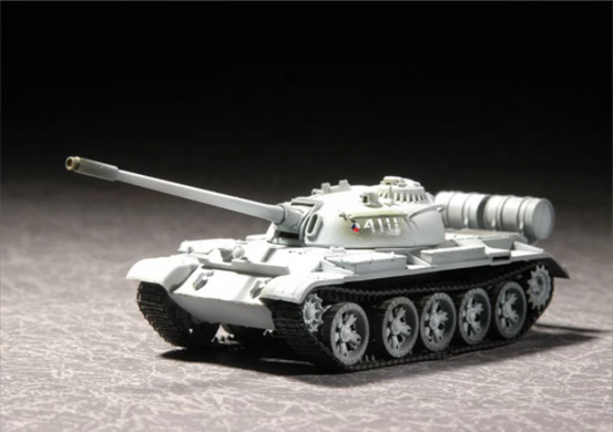 Assembled model 1/72 Russian T-55 Medium Tank M1958 Trumpeter 07282