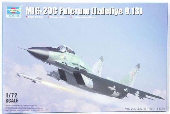 Збірна модель 1/72 винищувач МіГ-29С Fulcrum (Izdeliye 9.13) Trumpeter 01675