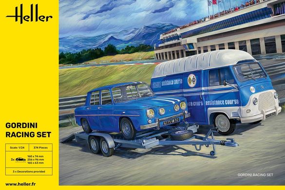 Збірні моделі 1/24 набір для перегонів Gordini Racing Set Heller 50328