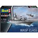 Assembled model 1/700 attack aircraft carrier USS WASP CLASS Revell 05178