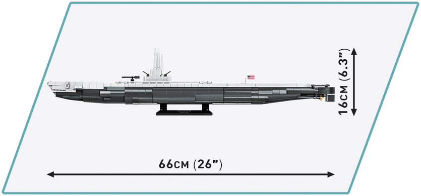 Навчальний конструктор американський підводний човен USS Tang SS-306 COBI 4831