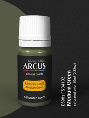 Емалева фарба FS 34102 Medium Green (Середньо- зелений) ARCUS 598