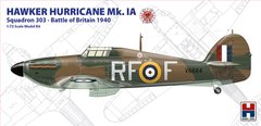 Сборная модель Hawker Hurricane Mk.IA Squadron 303 - Battle of Britain 1940 Hobby 2000 72001