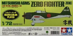 Сборная модель Самолета Mitsubishi A6M5 Zero Fighter (ZEKE) Zero Fighter Silver Plated Tamiya 10316 1:72