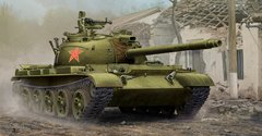 Assembled tank model 1/35 PLA Type 62 light tank Trumpeter 05537