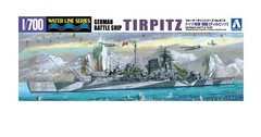Сборная модель 1/700 корабль German Battleship Tirpitz Aoshima 04606