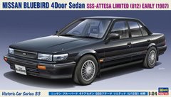 Сборная модель 1/24 автомобиль Nissan Bluebird SSS-Attesa Limited (1987) Hasegawa 21133