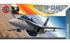 Збірна модель 1/72 реактивного літака Top Gun F-18 Hornet Maverick Airfix 00504