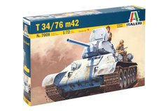 Збірна модель танка 1/72 T 34/76 Italeri 7008