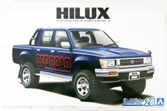 Сборная модель 1/24 автомобиль LN107 Hilux Pickup Double Cab 4WD '94 Aoshima 06217