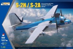 Сборная модель 1/48 самолет S-2N / S-2A Royal Netherlands Naval Air Service Tracker Kinetic 48118